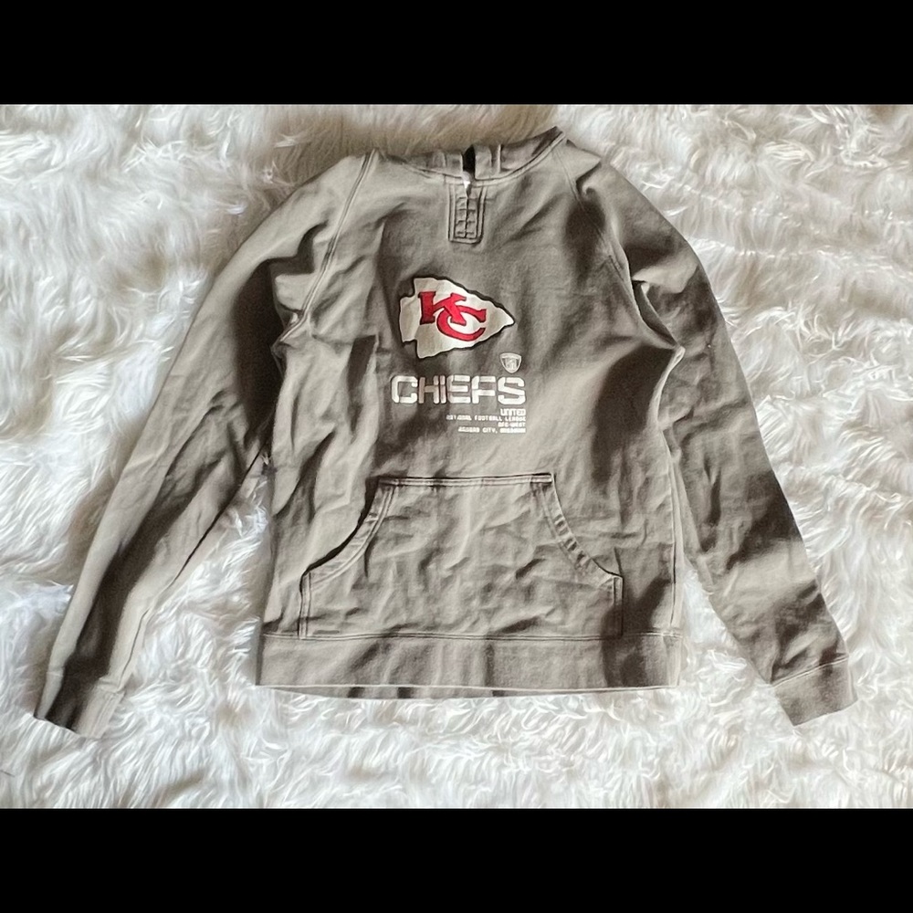 Reebox Chiefs Grey Hoodie Size Small